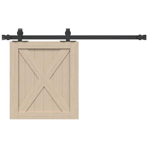 Kit Anta Scorrevole per Armadio 91 cm in Acciaio al Carbonio - Foto 1