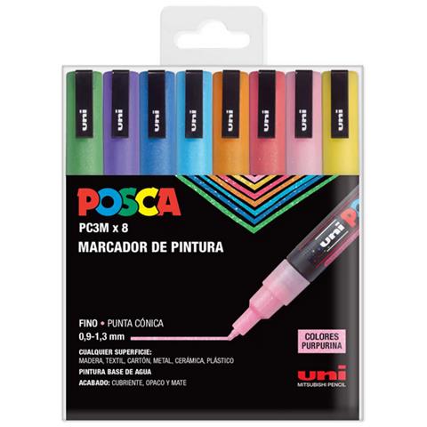 POSCA PC-3M / 8C Multicolore 8 pz - Foto 1