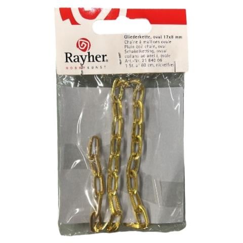 Collana Ad Anelli Ovale 17x8mm - 60cm - Colore Oro - Foto 1