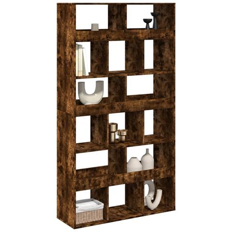 Libreria Rovere Fumo 100x33x187,5 Cm In Truciolato - Foto 3