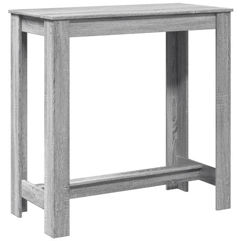 Tavolo Da Bar Grigio Sonoma 102x50x103,5cm In Legno Multistrato - Foto 2