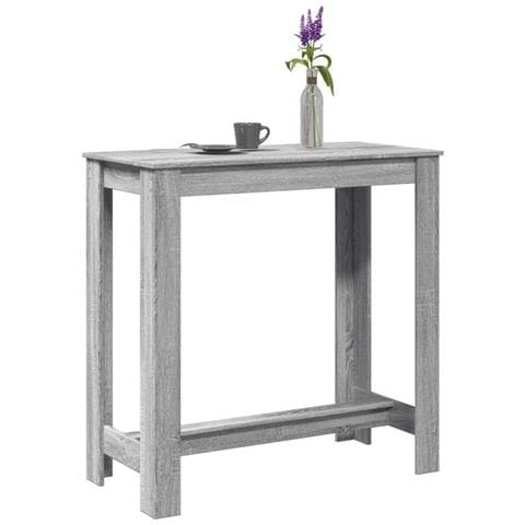 Tavolo Da Bar Grigio Sonoma 102x50x103,5cm In Legno Multistrato - Foto 1