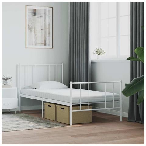 Materasso In Schiuma Bianco 80x210 Cm 7 Zone Durezza 20 Ild - Foto 2