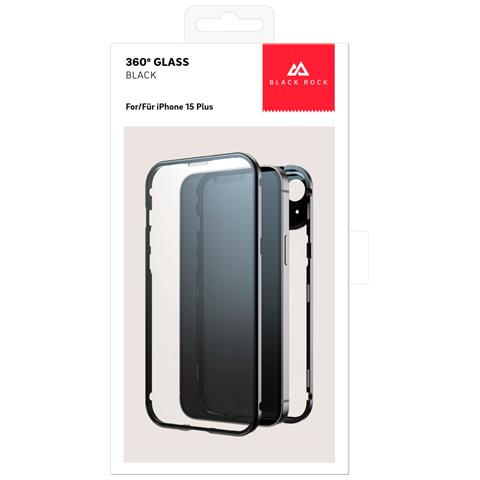 360° Glass custodia per cellulare 17 cm (6.7") Cover Nero - Foto 3
