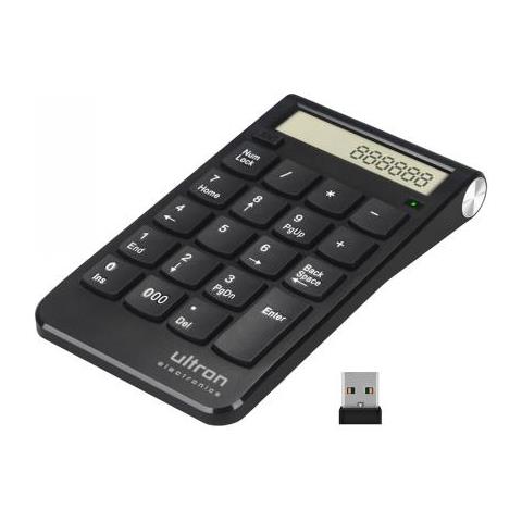 Ultron Un2 Tastierino Numerico Computer Portatile Rf Wireless Nero - Foto 1
