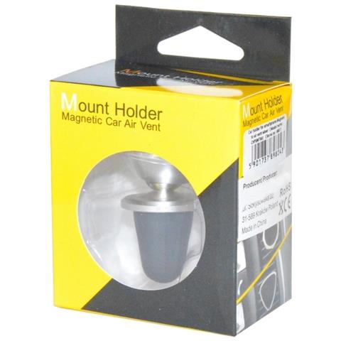 Supporto Auto Universale Magnetico Da Bocchetta Auto Orientabile Car Air Vent Silver Per Smartphone - Foto 2