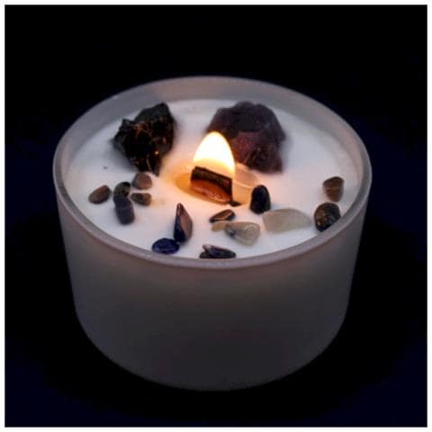 Candela Di Soia Cristallo Chakra Del Plesso Solare - Foto 3