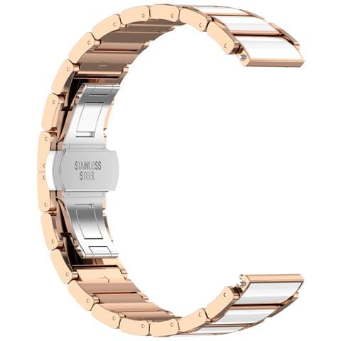 Cinturino In Ceramica Per Huawei Gt5 E Gt5 Pro - Misura Universale 18 Mm Pinkgold - Foto 1