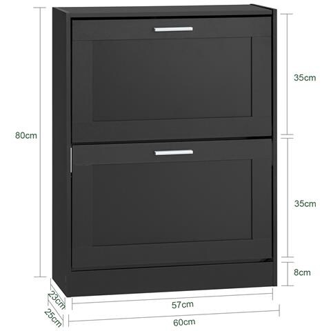 Sobuy Scarpiera 60x23x79cm Fsr137-sch - Foto 2