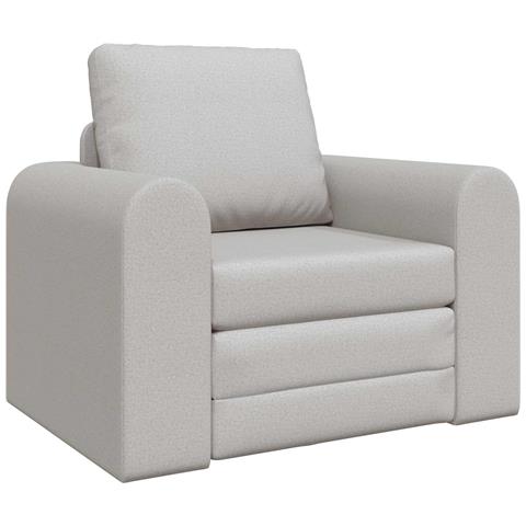 Divano Letto 2-in-1 Grigio Nuvola 98x71x83 cm Tessuto - Foto 1