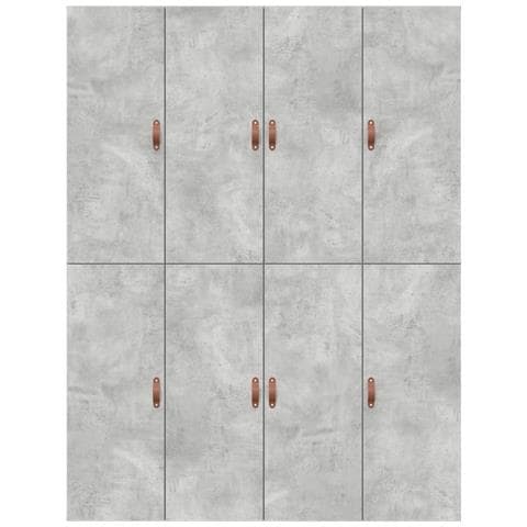 Struttura Letto con Contenitore  Grigio Cemento 150x200 cm - Foto 9