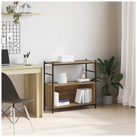 Biblioteca  Artisian Rovere 80x30x78,5 cm Legno ingegnerizzato - Foto 2