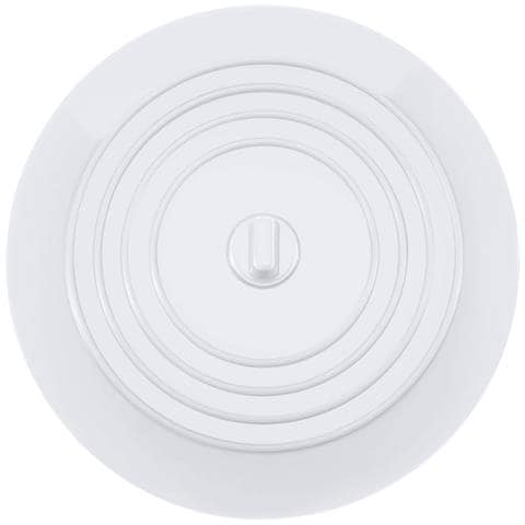 Tappo Per Lavello Rotondo In Silicone Bianco - Soluzione Di Tenuta Versatile Per Cucina E Bagno  13 Centimetri - Foto 1