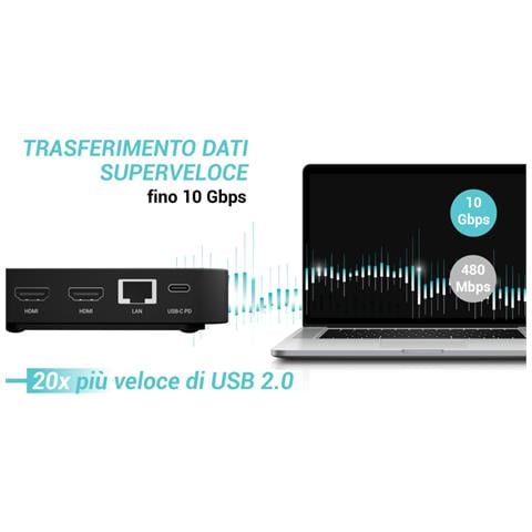 USB-C Dual HDMI Docking Station with Power Delivery 100 W - Foto 12