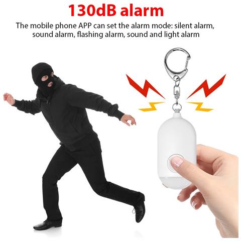 Allarme Di Sicurezza Personale Wifi Con Notifica Remota, Sirena Forte Da 130db E Luce Led - Foto 2