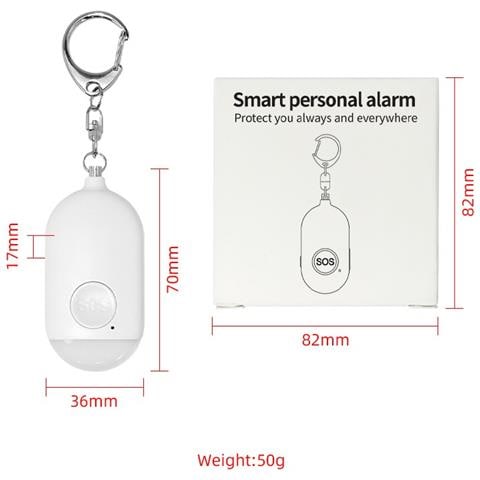 Allarme Di Sicurezza Personale Wifi Con Notifica Remota, Sirena Forte Da 130db E Luce Led - Foto 7