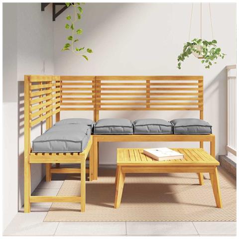 Cuscino per seduta pallet 6 pcs Grigio 40 x 40 x 8 cm - Foto 2