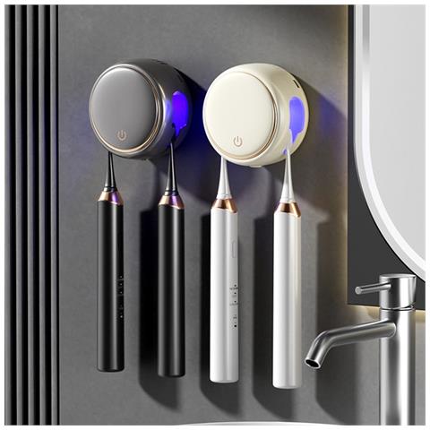 Sterilizzatore Smart Uv Per Spazzolini - Porta Spazzolino Elettrico Disezione Montato A Parete Blackash - Foto 6