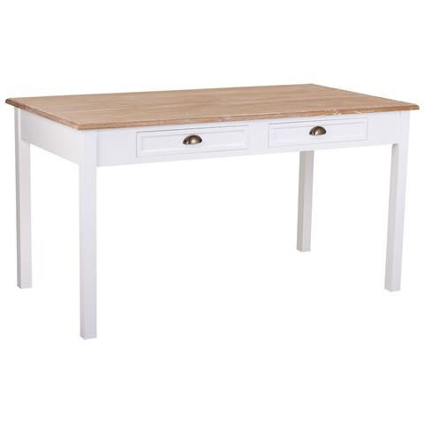 Tavolo In Legno Bianco 150x80x78h - Foto 1