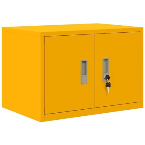Armadio Giallo senape 60 x 40 x 40 cm Acciaio - Foto 1