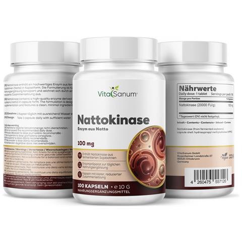 Nattokinasi 100 mg 100 Capsule Integratore alimentare - Foto 1