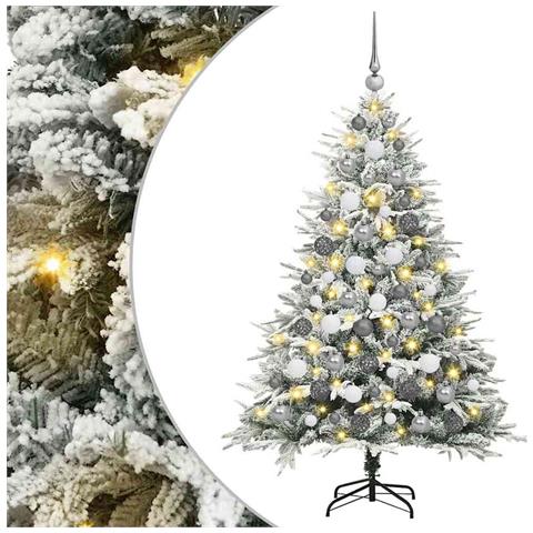 Albero di Natale Artificiale Pre-illuminato con Set di Palline - Foto 1