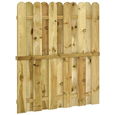 Cancello da giardino 100 x 125 cm Legno Massello di Pino Verde - Foto 1