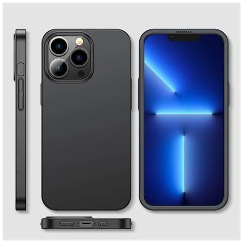 Copertura Anteriore E Posteriore Per Iphone 13 Pro Max + Protezione In Vetro Temperato Per Schermo Nera (jr-bp928 Nera) - Foto 1