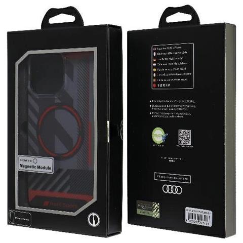 Custodia Sportiva Audi Magsafe Per Iphone 14 Pro Max (nera, Rigida) - Foto 7
