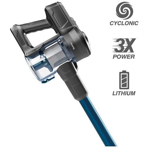 UP610 Aspirapolvere a batteria 2 in 1 scopa elettrica, 0,8 L, 150W, spazzola con LED, pulizia pavimenti, tappeti, peli, Blu - Foto 2