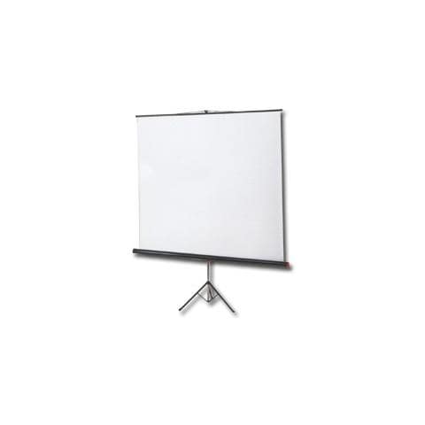 Schermo a Cavalletto Standard Junior 155x155 Tela Bianca Lenticolare con Tenditore - Foto 5