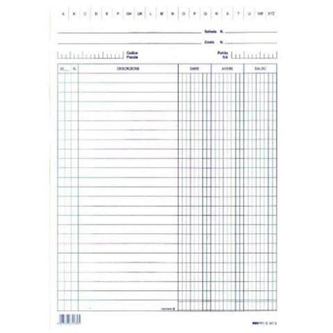 Cf100 Schede Dare / Avere / Saldo Blu - Foto 1