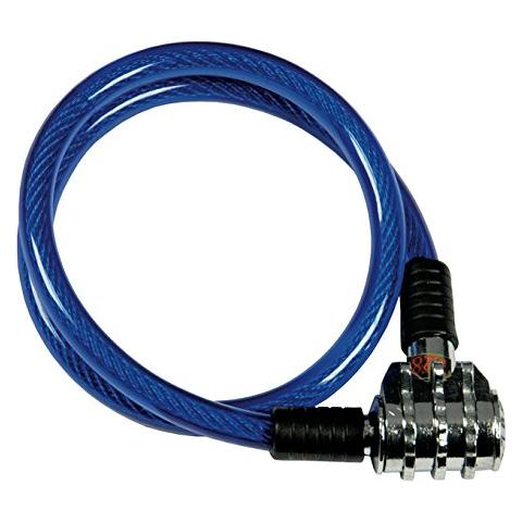 Lucchetto a combinazione con cavo acciaio rivestito in pvc cm 55 - Foto 2