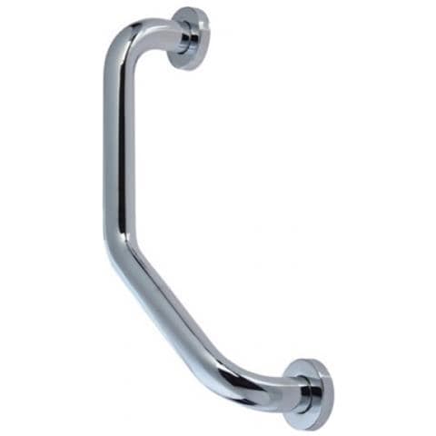 Maniglione Sostegno Bagno Angolare Acciaio Inox Cromato Aqua - Foto 2