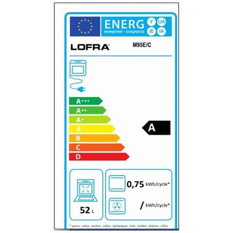 Cucina a Gas M95E / C 5 Fuochi a Gas Forno Elettrico Statico Classe A Dimensioni 90 x 50 cm Inox Lucidato Serie Maxima - Foto 3