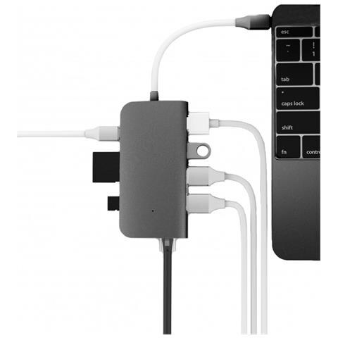 Mini Dock con HDMI / 3x USB 3.0 / Ethernet / SD / MicroSD Colore Grigio - Foto 3