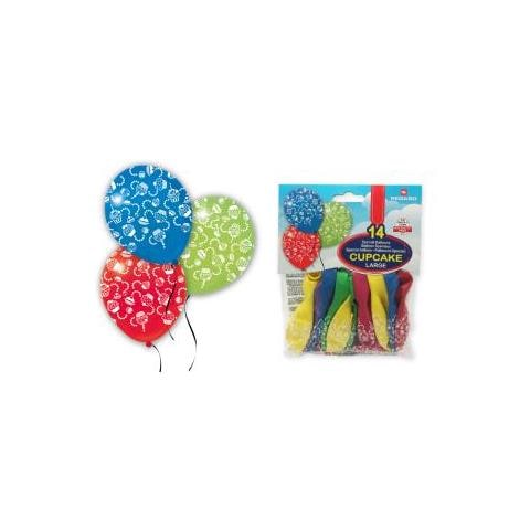 Busta 14 Palloncini Torte Cupcake Large Cf1 - Foto 1