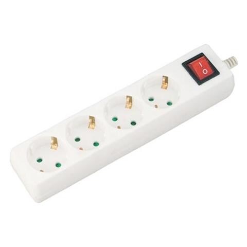 Vt-1114-2 Multipresa Ciabatta 4 Posti Eu Standard 16a Cavo 1,5mt Interruttore Luminoso - Sku 8764 - Foto 1