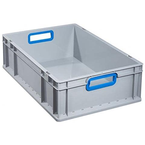 456.770.622 Con Eurobox Maniglie Aperte, Grigio / Blu, 600 X 400 X 220 Mm A - Foto 1