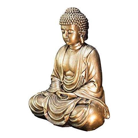 Zenlight Buddha Statua Doro Resina 16 X 10 X 20 Cm - Foto 2