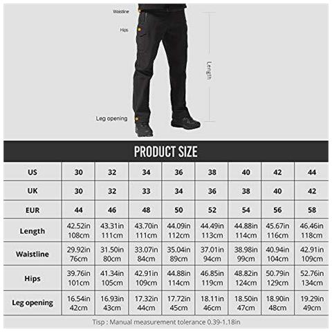 Pantaloni Libero Soldato Walking Per Gli Uomini Invernali Impermeabili Pantaloni Outdoor Trekking Pantaloni Softshell Pile Giacca Con Shorty (nero 32)  - Foto 4