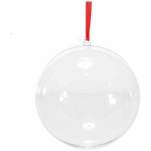 Sfere Natalizie Da Appendere Riempibili Con Doni E Cioccolatini Set Da 20 Palline Natalizie Personalizzabili Diametro 12 Centimetri - Foto 1