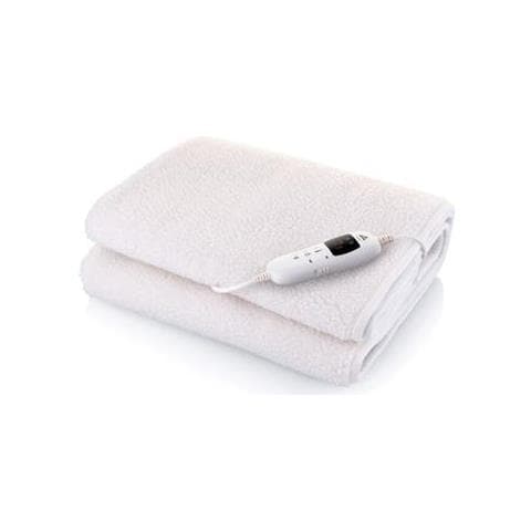Coperta Riscaldata Elettrica 532590000 Numero Di Livelli Di Riscaldamento 9, Numero Di Persone 1, Lavabile, Telecomando, Pile E Poliestere, 60 W, Beige - Foto 1