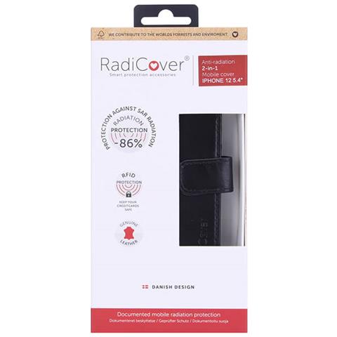 Mobilewallet In Pelle Resistente Alle Radiazioni Iphone 12 Mini 2in1 Magnetcover Nero - Foto 12