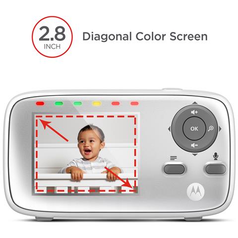 Baby Monitor Vm483 Con Telecamera Da 2,8"", Visione Notturna, Conversazione Bidirezionale, Zoom Digitale E Controllo Della Temperatura, Portata Fino A 300 Metri, Connessione Sicura E Privata. - Foto 12