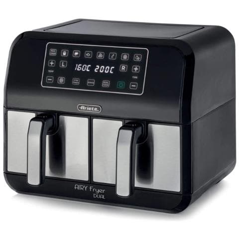 Friggitrice Air Fryer Dual Capacità 8 Litri 1700 Watt Colore Nero / Argento - Foto 1