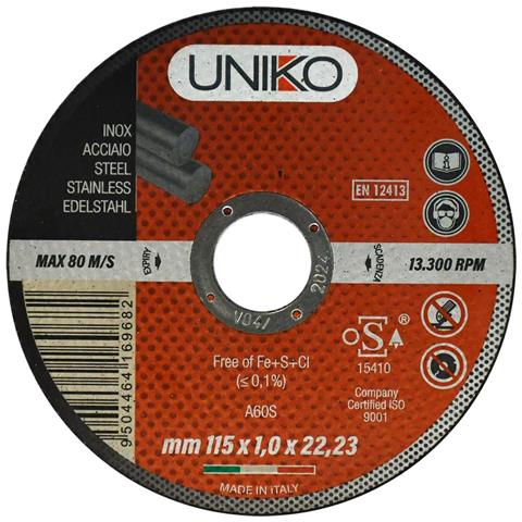 Mola Abrasiva Per Inox /ferro ø 115 X 1,6 - Set 5 Pezzi - Foto 2