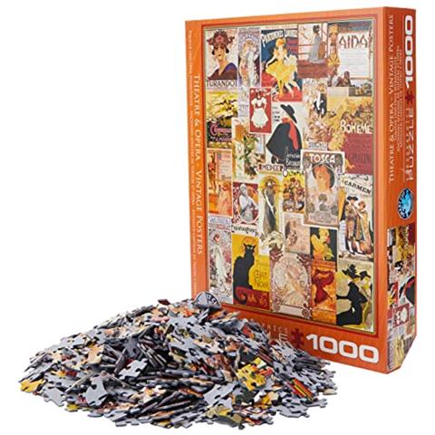 Puzzle Collage Vintage Eurographics Opera E Teatro (1000 Pezzi) (6000-0935) - Foto 1