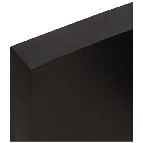 Piano Bagno Marrone Scuro 120x40x (2-6) cm Legno Trattato - Foto 2