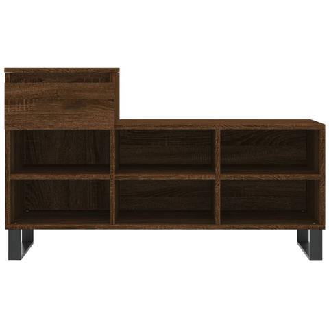 Scarpiera Rovere Marrone 102x36x60 Cm In Legno Multistrato - Foto 10